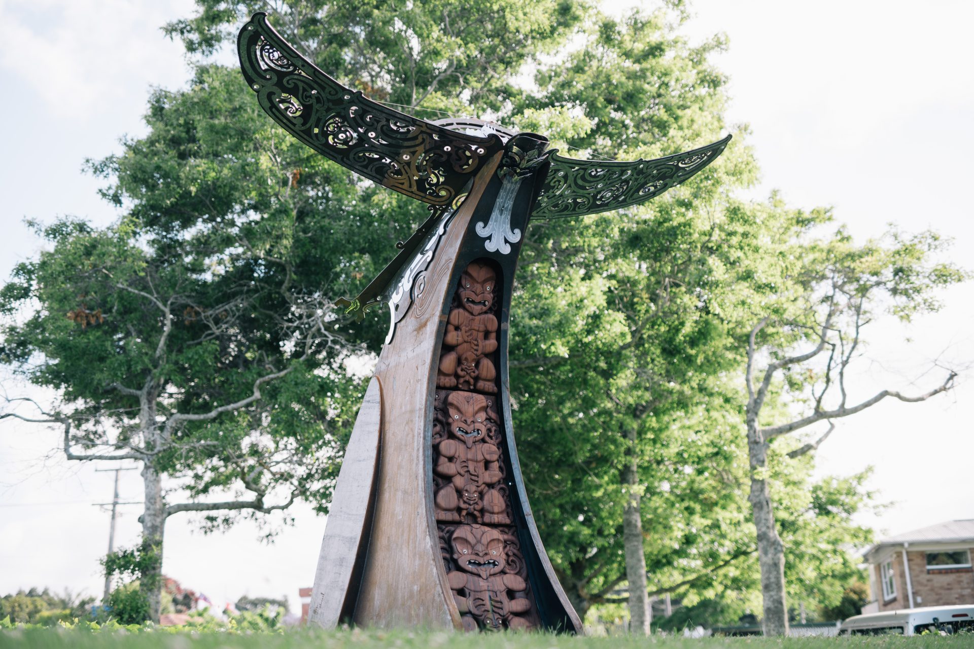 Te Manu Ka Rewa Sculpture Manurewa Auckland Public Facilities