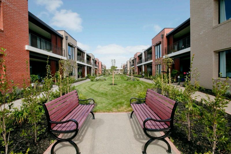 Residential Townhouses Grass Area