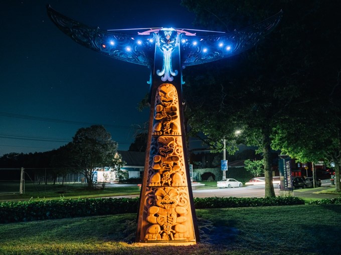 Project Te Manu Ka Rewa Sculpture Image